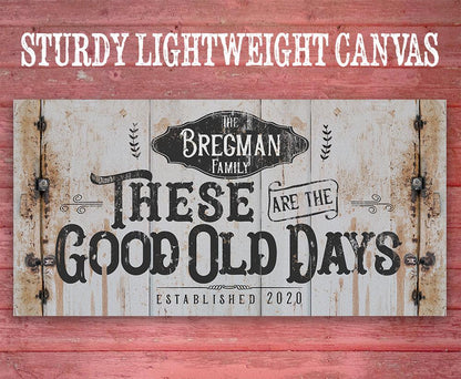 Personalized - Good Old Days - Canvas