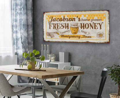 Personalized - Home Grown Honey - Canvas