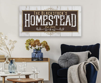 Personalized - Homestead - Canvas