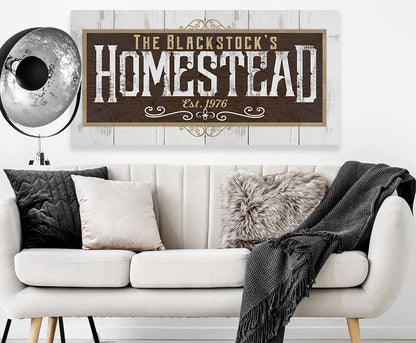 Personalized - Homestead - Canvas