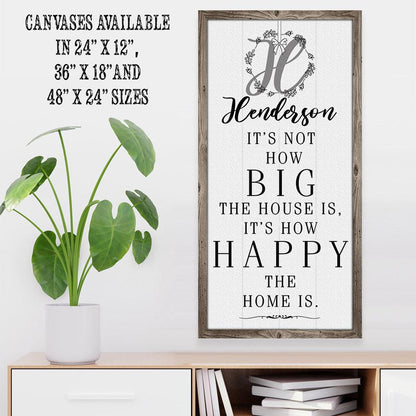 Personalized - It's Not How Big - Canvas
