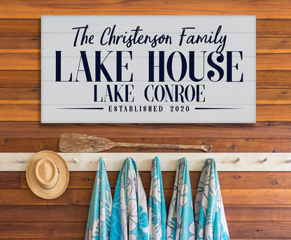 Personalized - Lake House - Canvas