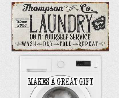 Personalized - Laundry and Co - Canvas