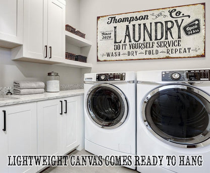Personalized - Laundry and Co - Canvas