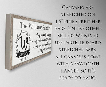 Personalized - May Our Walls Know Joy - Canvas