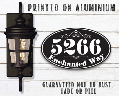 Personalized - Address Plaque - Oval - Metal Sign