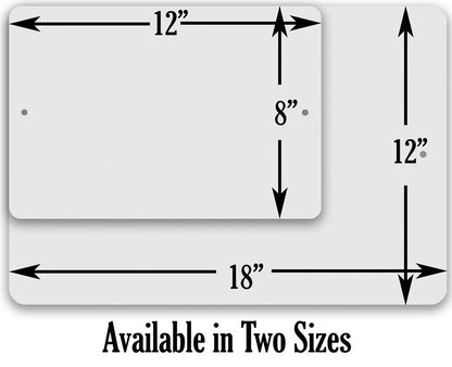 Personalized - Blue Line Police Support - Metal Sign