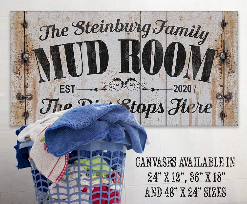 Personalized - Mud Room - Canvas