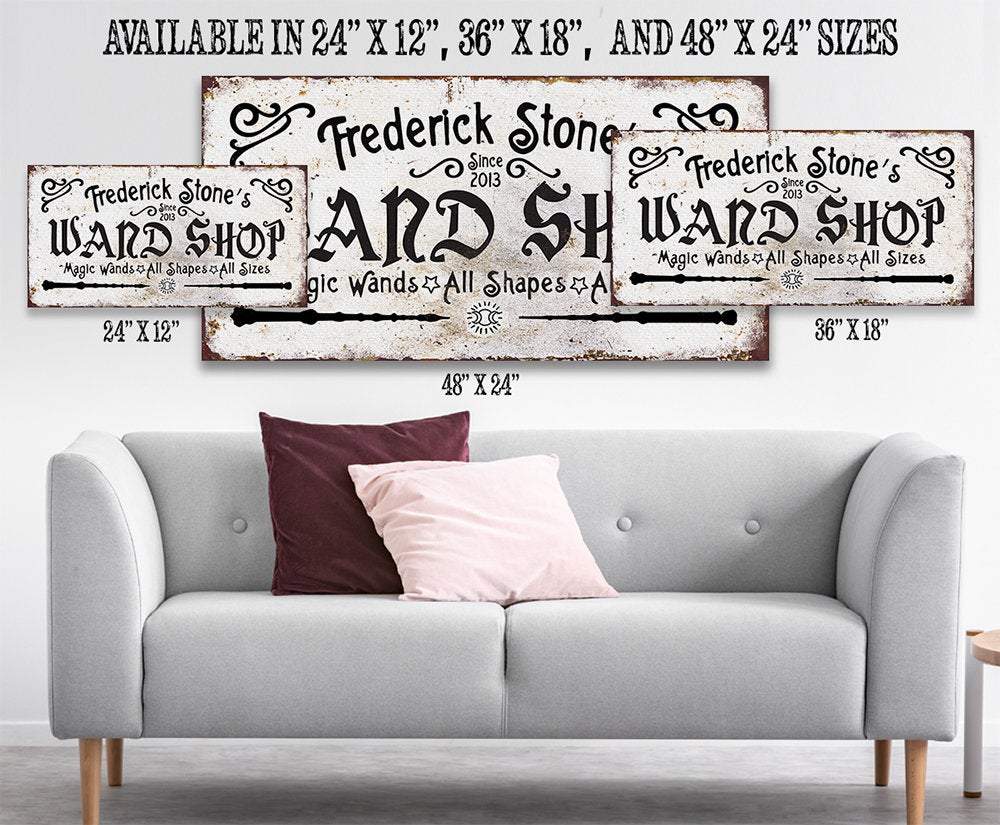 Personalized - Wand Shop - Canvas