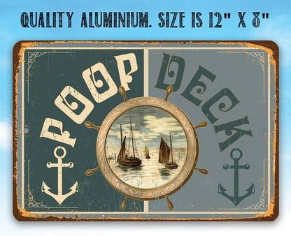 Poop Deck - Metal Sign