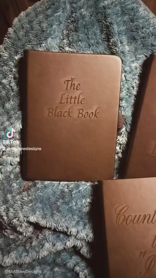 My Little Black Book – Custom Laser-Engraved Keepsake