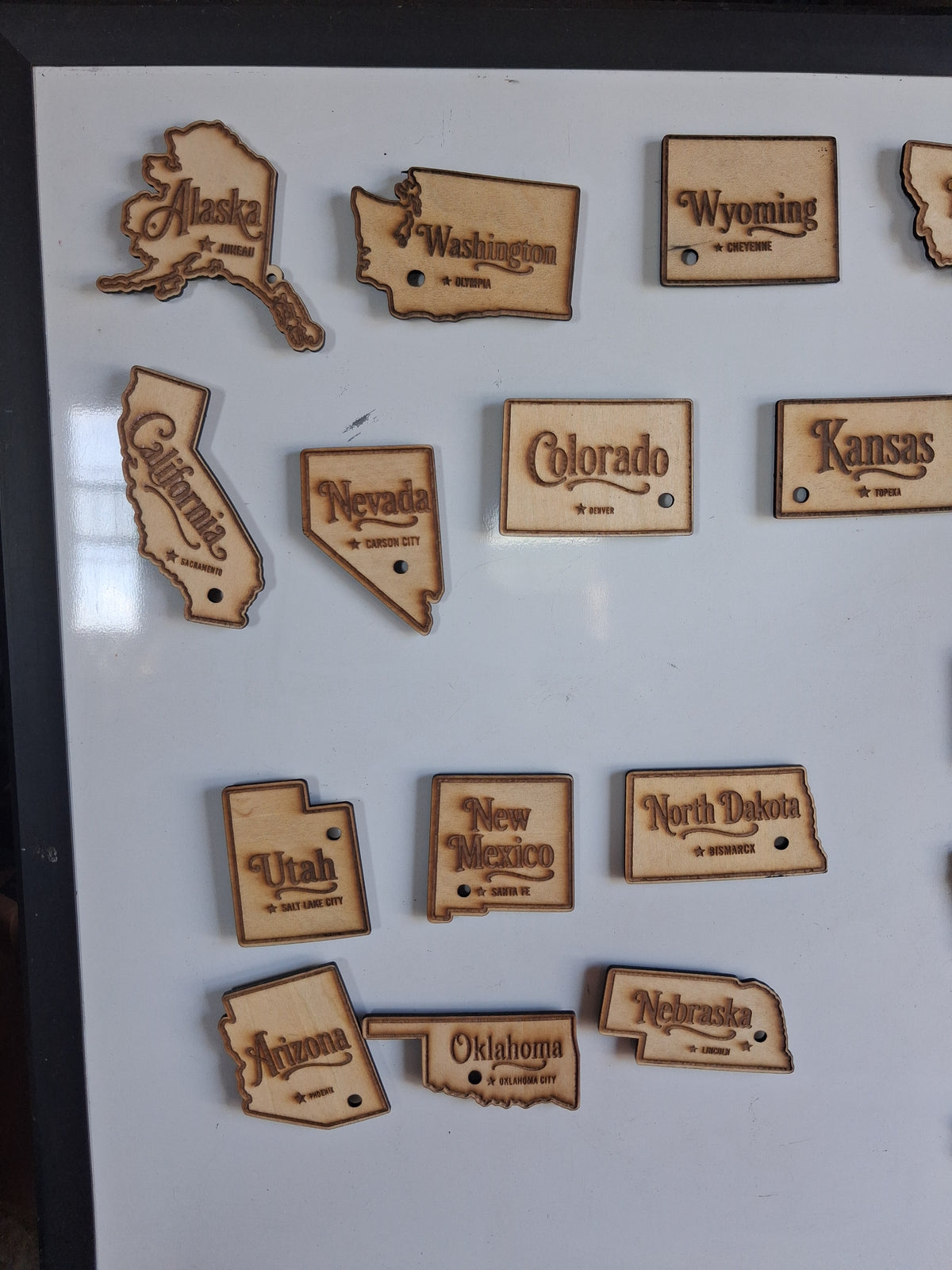 American Heritage Magnet Series – Basswood Keepsakes with Pen String