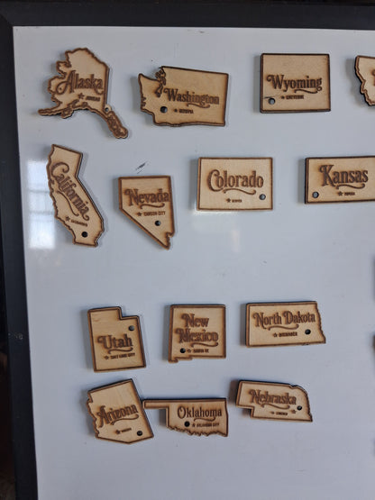 American Heritage Magnet Series – Basswood Keepsakes with Pen String