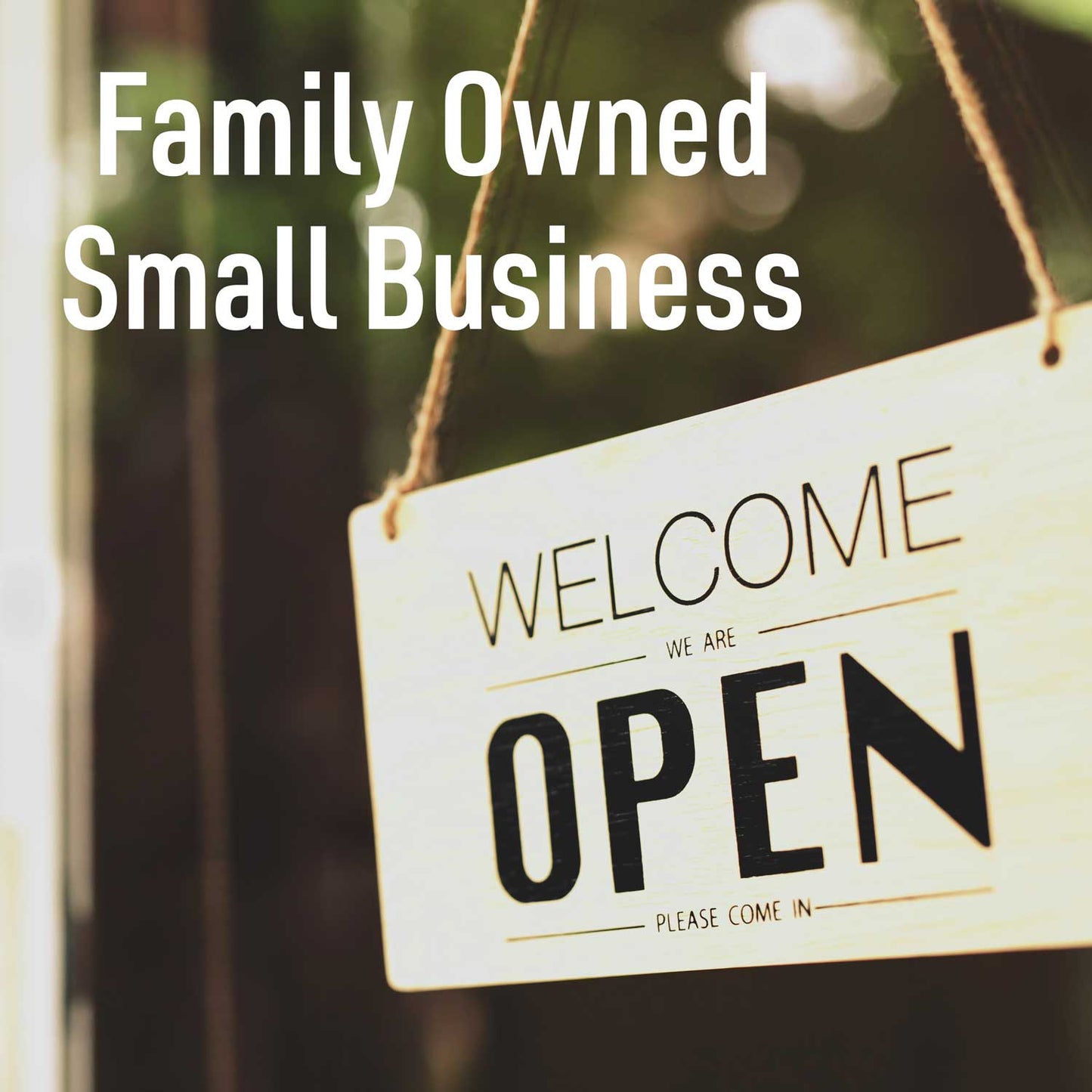 Welcome Open sign card