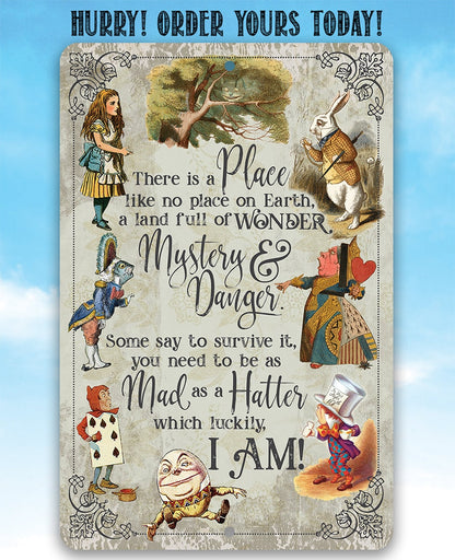 There Is A Place Like No Place On Earth - Metal Sign