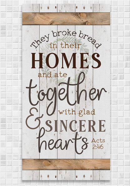They Broke Bread - Canvas