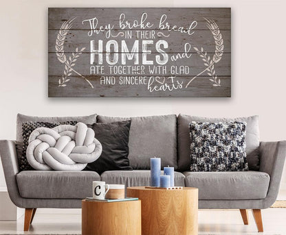 They Broke Bread - Canvas