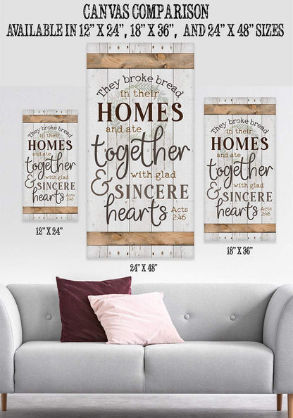 They Broke Bread - Canvas