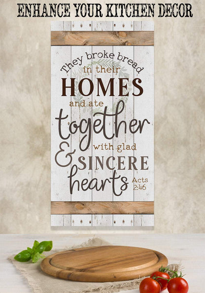 They Broke Bread - Canvas