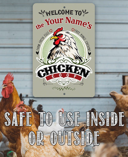 Personalized - Chicken Coop - Metal Sign