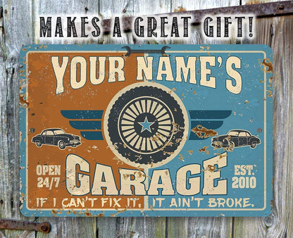 Personalized - Garage - Metal Sign
