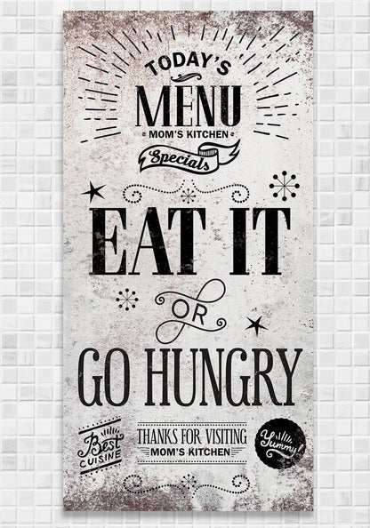 Today's Menu Vertical - Canvas