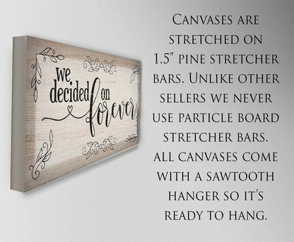 We Decided On Forever - Canvas