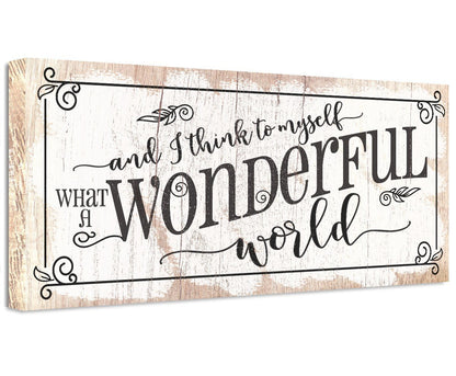 What a Wonderful World - Canvas