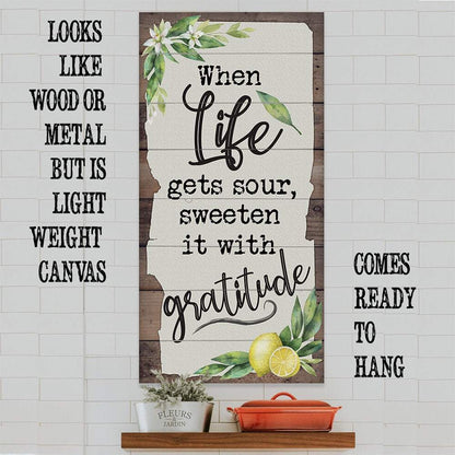 When Life Gets Sour - Canvas