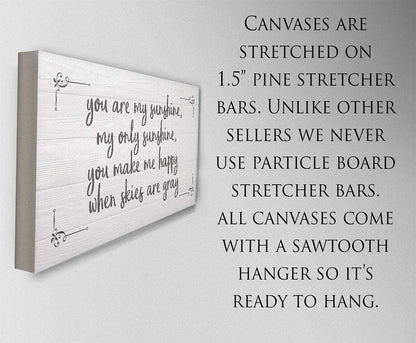 You Are My Sunshine - Canvas